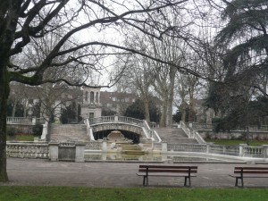 Le square Darcy en hiver